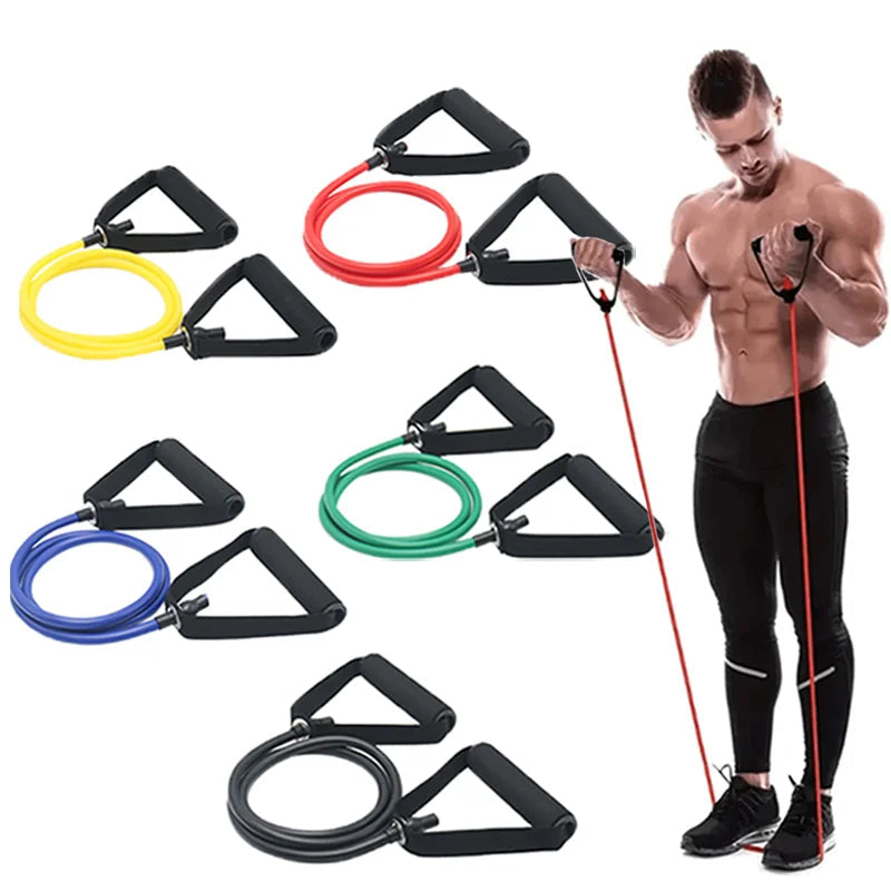 Resistance Bands with Handles, Exercise Bands, Workout Bands with Handles for Men Women, Strength Training Equipment at Home